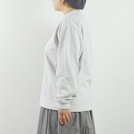 2色＊ユニセックス＊LA MOND-ラモンド-DRAWST MOCK NECK COTTON LONGTEE LM-C-207-CT