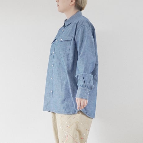 ＊ユニセックス＊ORDINARY FITS-オーディナリーフィッツ-CHAMBRY WESTERN SHIRTS/OF-S119-324