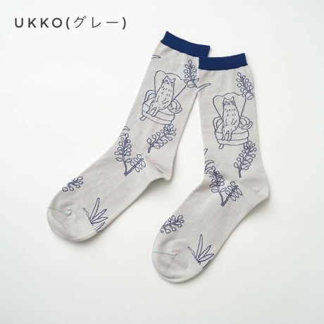 レディース＊from F-フロムエフ miau tuoli ja minä／椅子とわたし　クルー丈ソックス