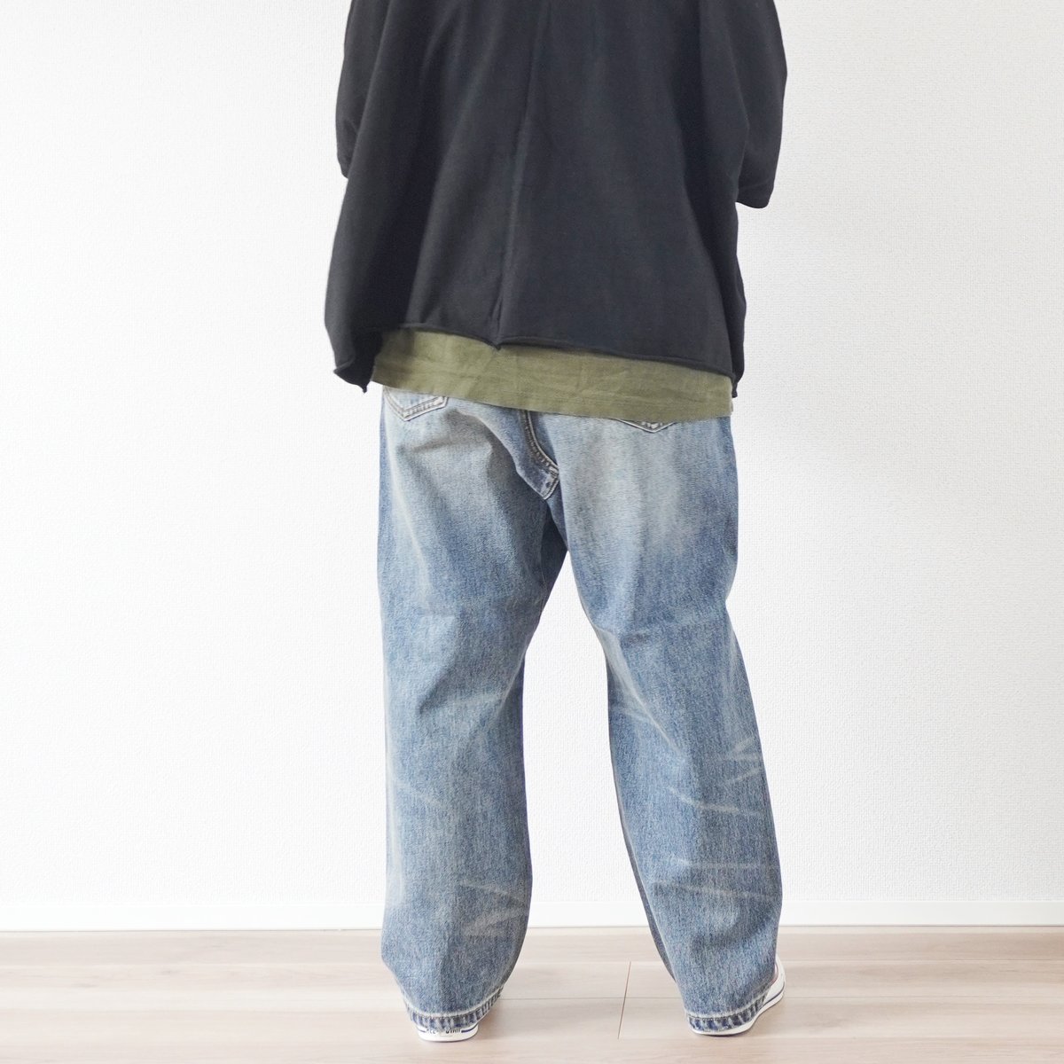 未使用品】CRESCENT DUOワイドパンツロゴジャガードサルエル風