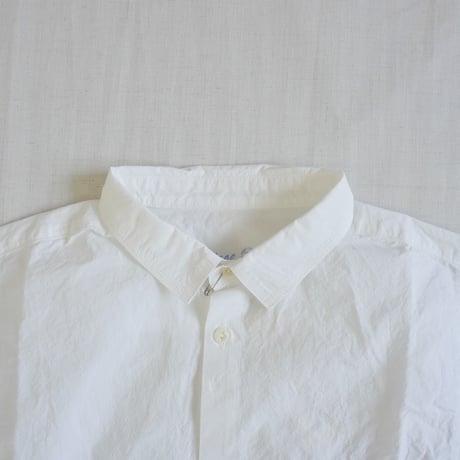 ＊レディース＊快晴堂 -風をはらむ、七分袖ロングシャツ 初夏の木漏れ日にゆれるシャツ62S-06/c/#1 白×ストライプ