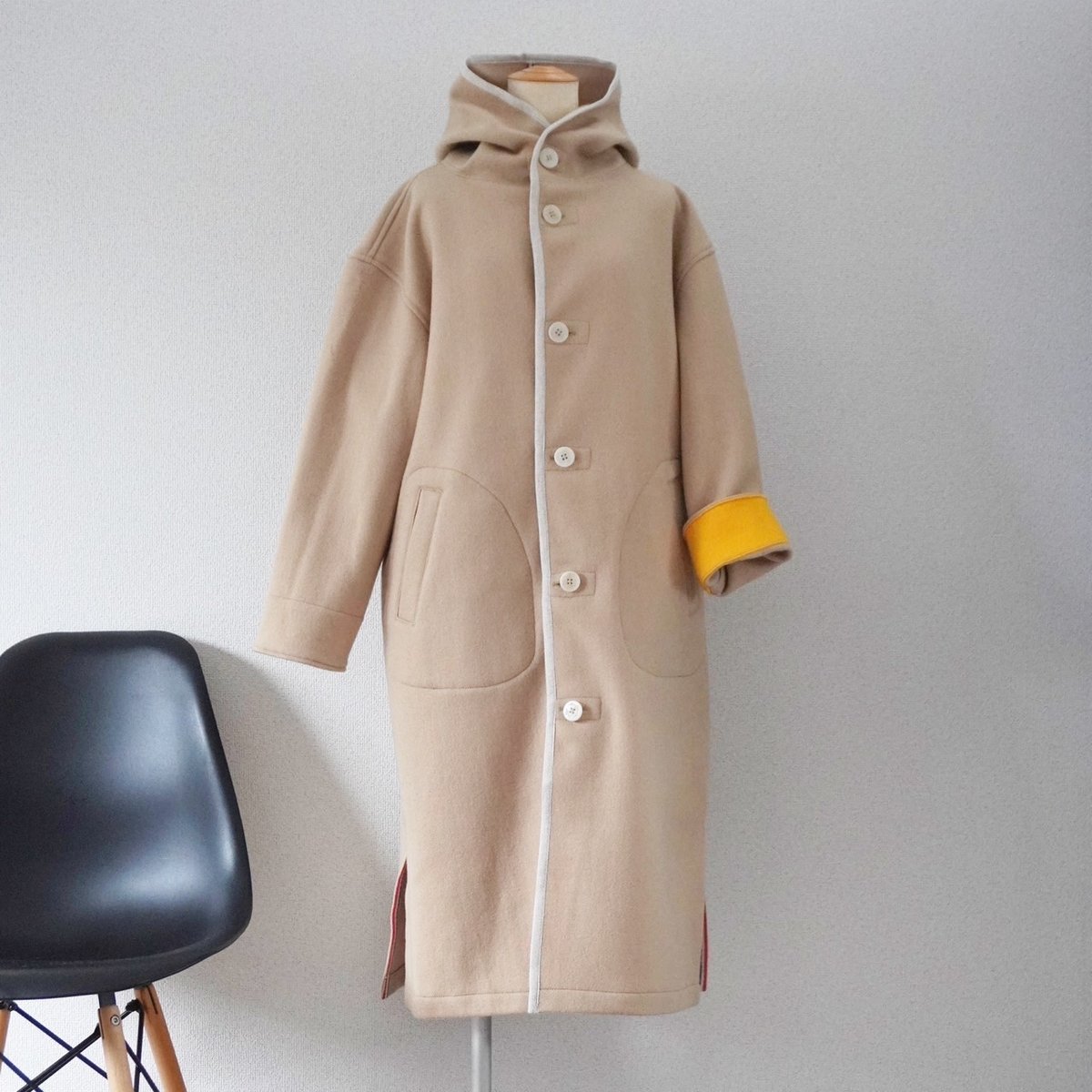 レディース＊快晴堂-軽いカットメルトン/Wide フードコート 43JK-49  