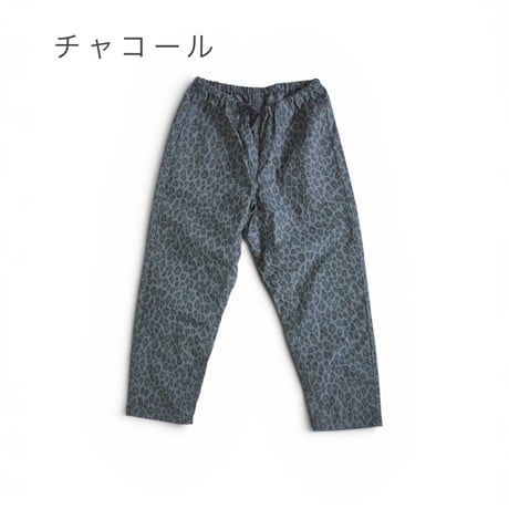 2色＊ユニセックス＊TIGRE BROCANTE-ティグルブロカンテ-コットンナイロンレオパードタゴサクロングパンツ