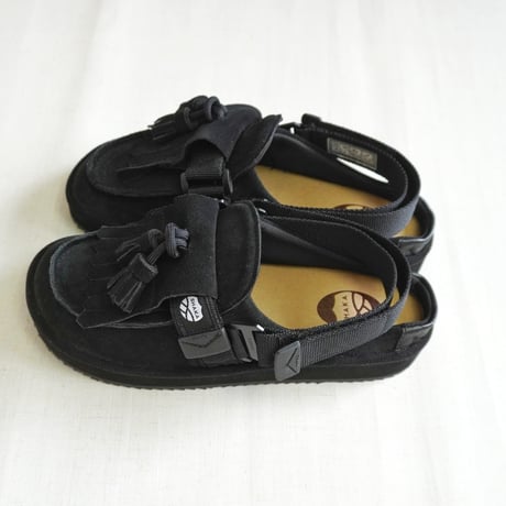 再入荷2色＊ユニセックス＊SHAKA-シャカ-SK-296 SHAKA 2way キルトタッセル ミュール サンダル MOC MULE TASSEL SUEDE /ブラック、マロン