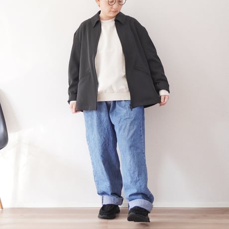 ＊ユニセックス＊LA MOND-ラモンド-TWILL TWIST SHORT JACKET/LM-S-099/フェードブラック
