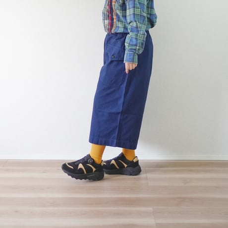 2色＊ユニセックス＊TIGRE BROCANTE-ティグルブロカンテ-バックサテンカーゴキュロットパンツ
