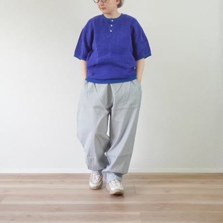 ユニセックス＊have a good day-ハブアグッドデイ-Linen henly s/s tee リネン ヘンリー 半袖Tシャツ