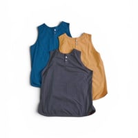 3色＊ユニセックス＊SLOWHANDS-スローハンズ-crew & henley sleeveless T クルー&ヘンリータンクトップ