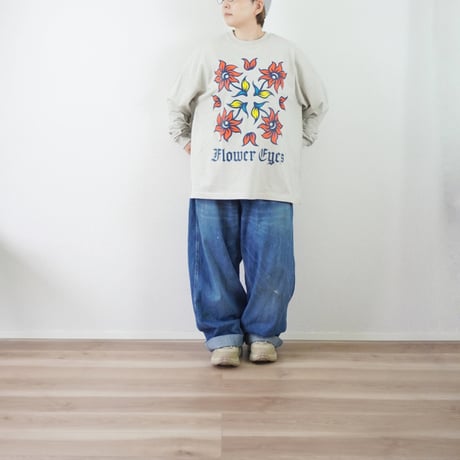 2色＊ユニセックス＊NASNGWAM（ナスングワム） FLOWER EYES CREW