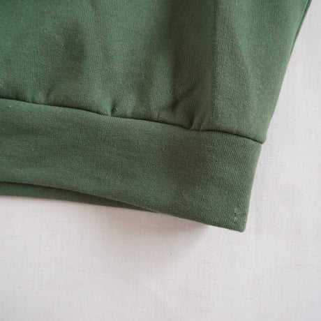 ＊レディース＊Linen ya-リネンヤ-コットンパーカー/裏起毛グリーン