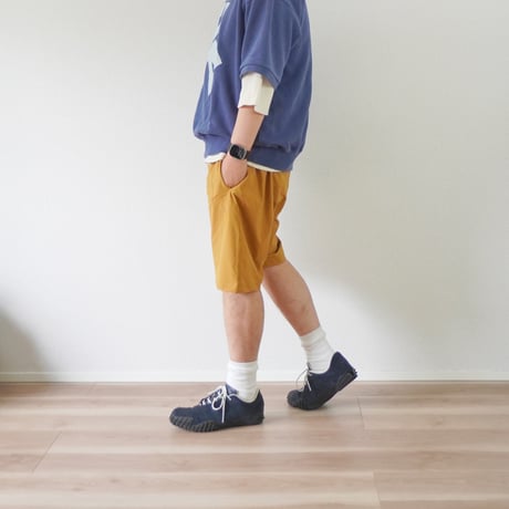 2色＊ユニセックス＊SLOWHANDS-スローハンズ-nylon×polyester stretch Treck Shorts