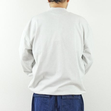 2色＊ユニセックス＊LA MOND-ラモンド-DRAWST MOCK NECK COTTON LONGTEE LM-C-207-CT