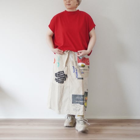 3色＊レディース＊SLOWHANDS-スローハンズ-POOFY Back-Gathered T-Shirt