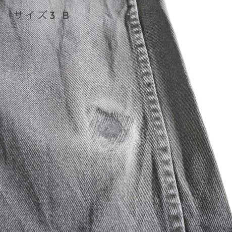 2つのサイズ＊ユニセックス＊Mr. Remake Man-ミスターリメイクマン-used black denim remake easy pants - TYPE B