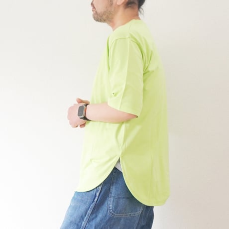 2色＊ユニセックス＊amne-アンヌ-JERSEY round hem tee / amn-CS-077
