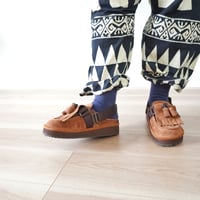 再入荷2色＊ユニセックス＊SHAKA-シャカ-SK-296 SHAKA 2way キルトタッセル ミュール サンダル MOC MULE TASSEL SUEDE /ブラック、マロン