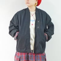 ユニセックス＊Nasngwam-ナスングワム-BARBARIAN FLIGHT JACKET/ブラック