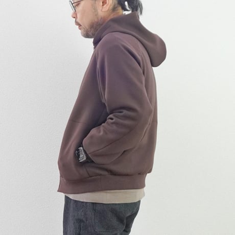 2色＊ユニセックス＊LA MOND-ラモンド-DOUBLE AIR KNIT UP HOODIE LM-C-218
