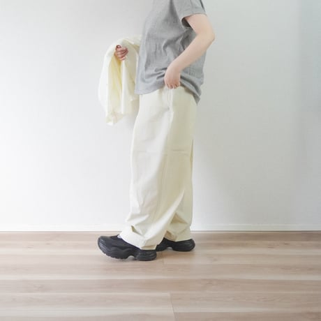 2色ユニセックス＊結 -yui-（ゆい）WIDE TUCK EASY TROUSERS（ワイド タック イージー トラウザー/YWTEP-010)