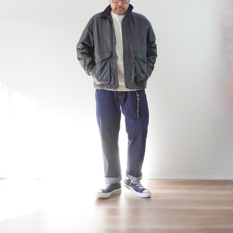 ユニセックス＊YOUSED-ユーズド-RETRO BAGGIES LEATHER JKT |