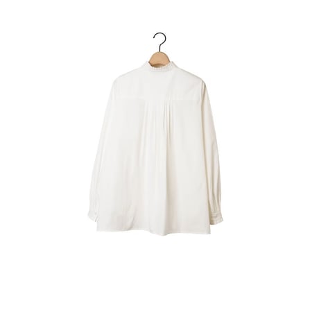 ２色＊レディース＊amne-アンヌ-BROAD frilled blouse / amn-SH-049 /ホワイト、ネイビー