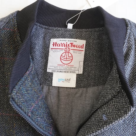 ＊ユニセックス＊YOUSED-ユーズド-HARRIS DERBY JACKET ハリスツイード ダービージャケット SIZE1 B柄