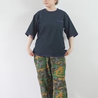 再入荷＊ユニセックス＊CATTA-カッタ-AMERICAN CREW NECK PKT T-SHIRT AIR COTTON SUCKER / ブラック