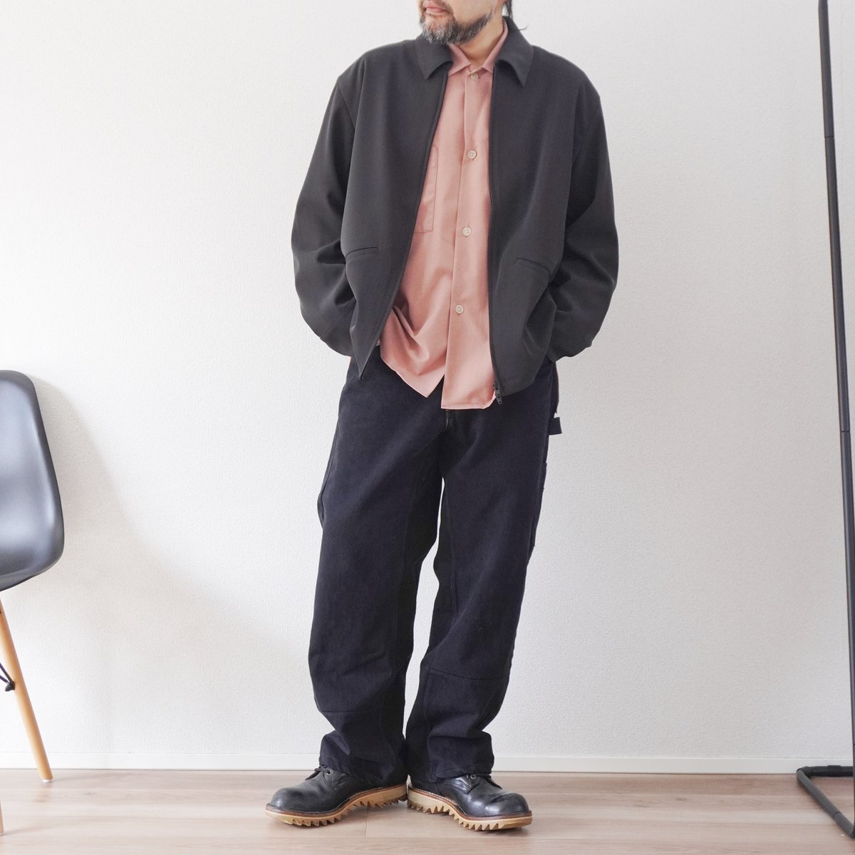 ユニセックス＊LA MOND-ラモンド-TWILL TWIST SHORT JACKET/L
