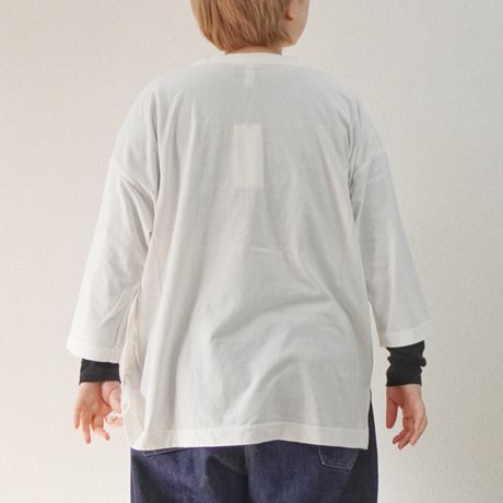 4色＊レディース＊prit-30/1リサイクルムラ糸天竺 7分袖ワイドＴシャツ P91652