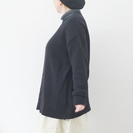 2色＊ユニセックス＊ORDINARY FITS-オーディナリーフィッツ-COTTON PULLOVER  KN005-125/ブラック、ベージュ