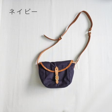 2色＊goods＊LIMONCHELLO-リモンチェロ-コットンキャンバスとレザーのコンビショルダーバッグ