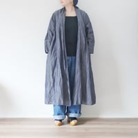 ＊レディース＊Linenya-リネンヤ-コットンリネン ショールカラーガウンコート