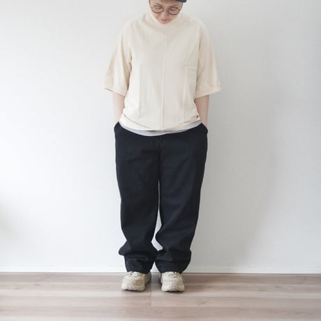 2色＊ユニセックス＊TIGRE BROCANTE-ティグルブロカン-11.5オンスデニム バックポケットカーゴパンツ/フェード、ブラック