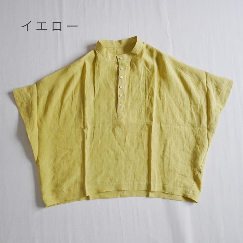 再入荷2色＊レディース＊Linen Ya-リネンヤ-リネンヘンリー