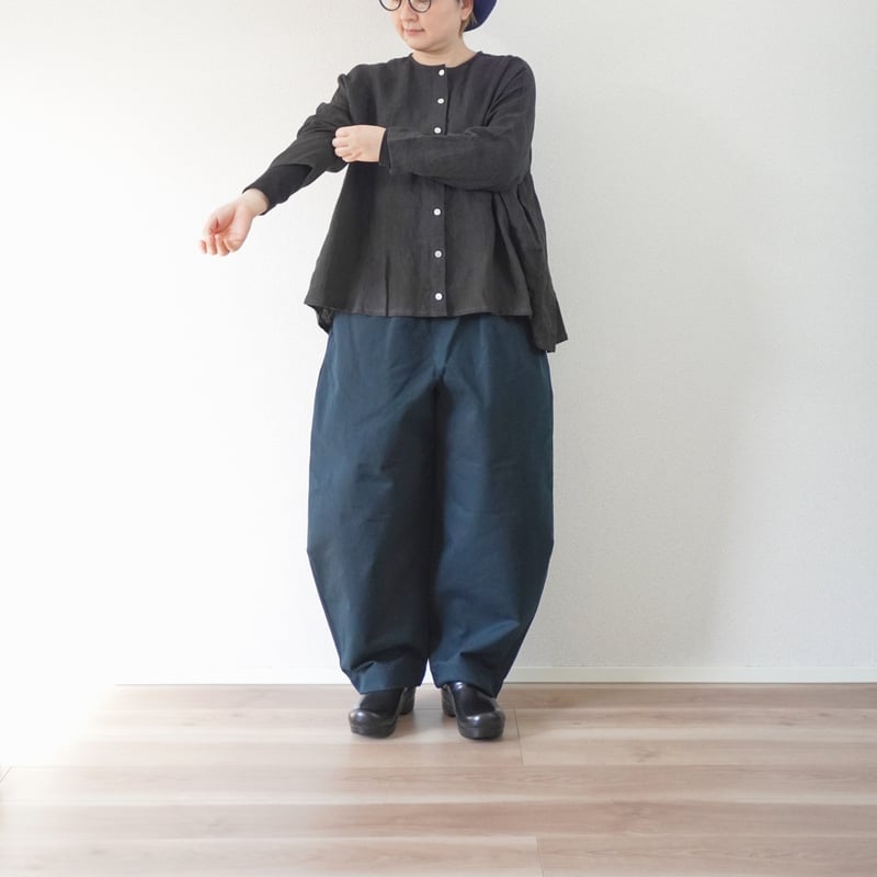 2色ユニセックス＊結-ゆい-Chino Cloth Planer Easy Pants-Tap