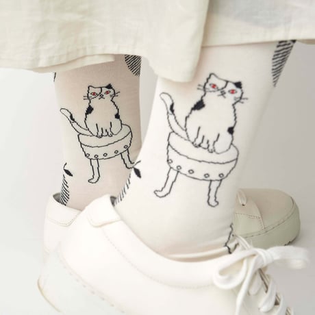 レディース＊from F-フロムエフ miau tuoli ja minä／椅子とわたし　クルー丈ソックス