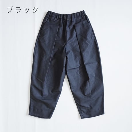 2色レディース＊結-ゆい-COTTON/LINEN BACK SATIN WIDE TUCK EASY TROUSERS /YWTEP-004