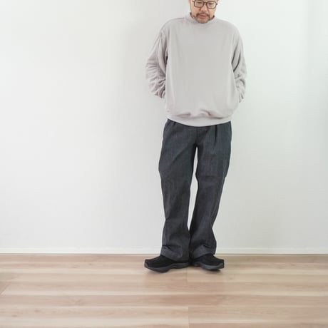 2色＊ユニセックス＊LA MOND-ラモンド-STITCH WORK LIGHT SWEAT