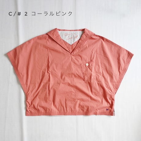 ３色レディース＊快晴堂-ステッチ沢山セーラーシャツベスト 3シーズン着られるタイプライター 52S-13