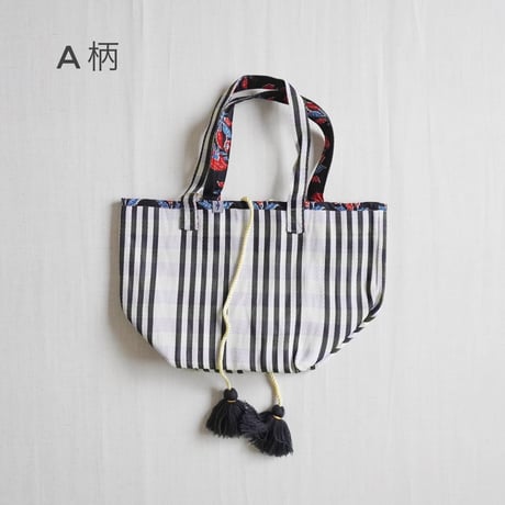 4色＊goods＊SLOWHANDS-スロウハンズ-MULTI STRIPE MESH  TOTE