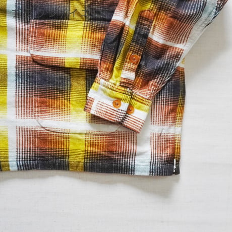 2色ユニセックス＊IMPRESTORE-インプレストア-Printed flannel shirt / J.FOX