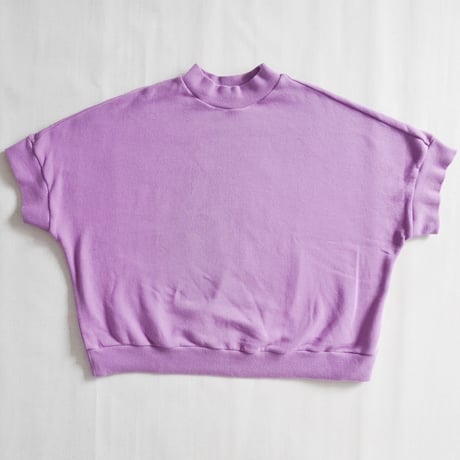 ＊レディース＊TIGRE BROCANTE-ティグルブロカンテ-ヴィンテージ裏毛ワイドスクエアTシャツ/パープルピンク