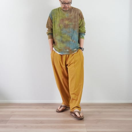 3色＊ユニセックス＊SLOWHANDS-スローハンズ-nylon×polyester stretch NEW Morocco pants