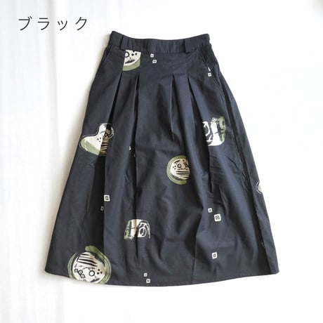 2色＊ASCOT-アスコット-織部柄タックスカート