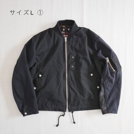 ユニセックス＊Nasngwam-ナスングワム-BARBARIAN FLIGHT JACKET/ブラック