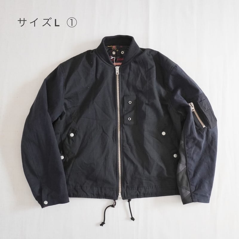 Nasngwam ナスングワムVarious Blouson Mサイズ ブラック ユニセックス＊Nasngwam-ナスングワム-BARBARIAN FLIGHT JACKET/