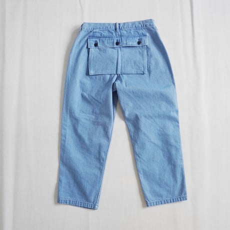 2色＊ユニセックス＊TIGRE BROCANTE-ティグルブロカン-11.5オンスデニム バックポケットカーゴパンツ/フェード、ブラック
