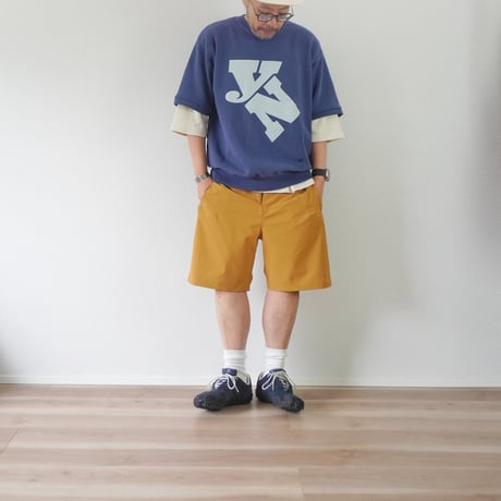 2色＊ユニセックス＊SLOWHANDS-スローハンズ-nylon×polyester stretch Treck Shorts