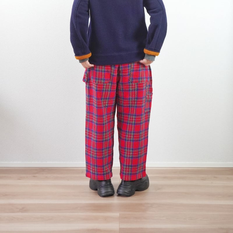 3色＊レディース＊快晴堂 - Girl'sタータンチェック・リラクシンWork