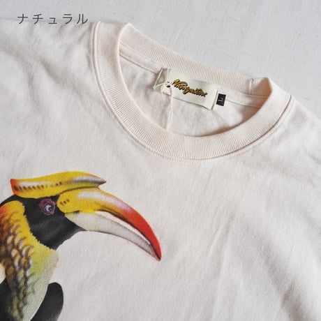 全2色ユニセックス＊Nasngwam. -ナスングワム-GRATE INDIAN HORNBILL LS TEE